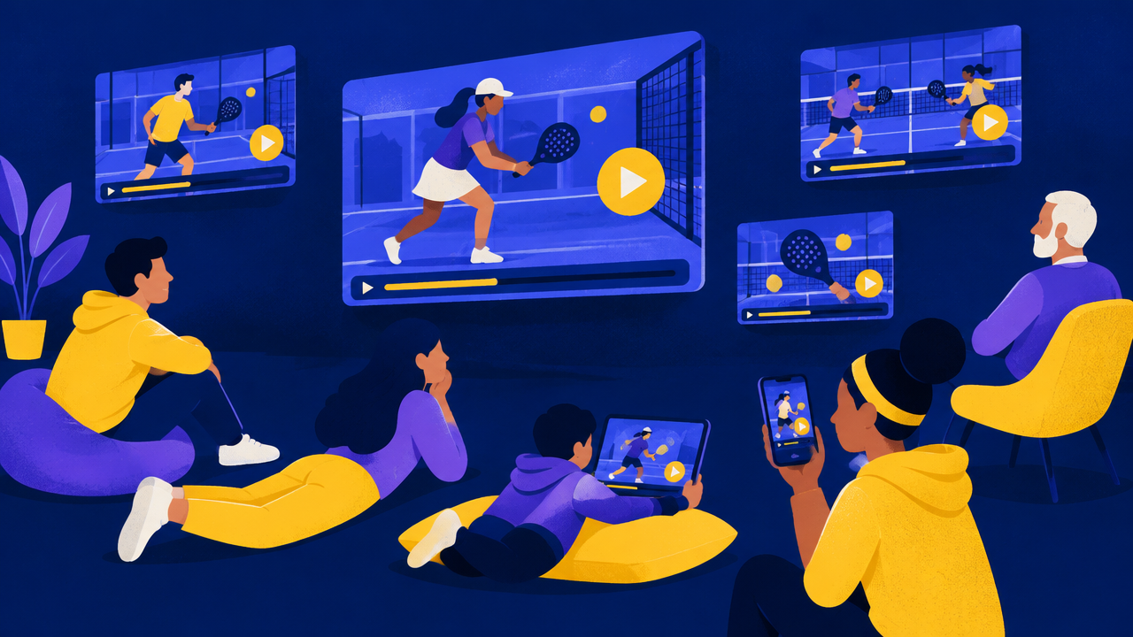Chaînes YouTube padel : 5 incontournables pour progresser et se régaler