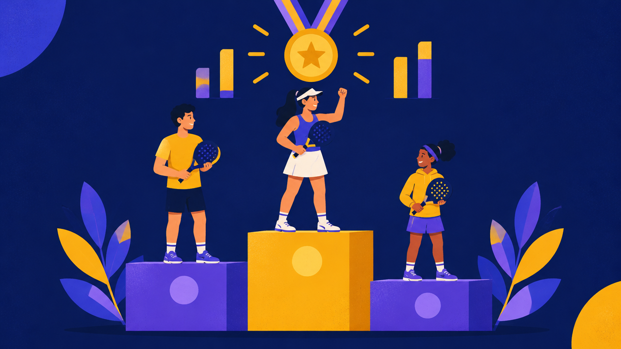 Classement padel FFT : comprendre les P25 à P1000 et les comparer à l’ELO